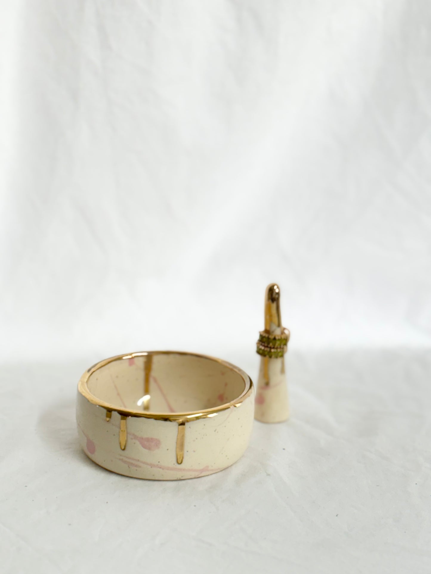 Jewellery Dish & Ring Cone Set