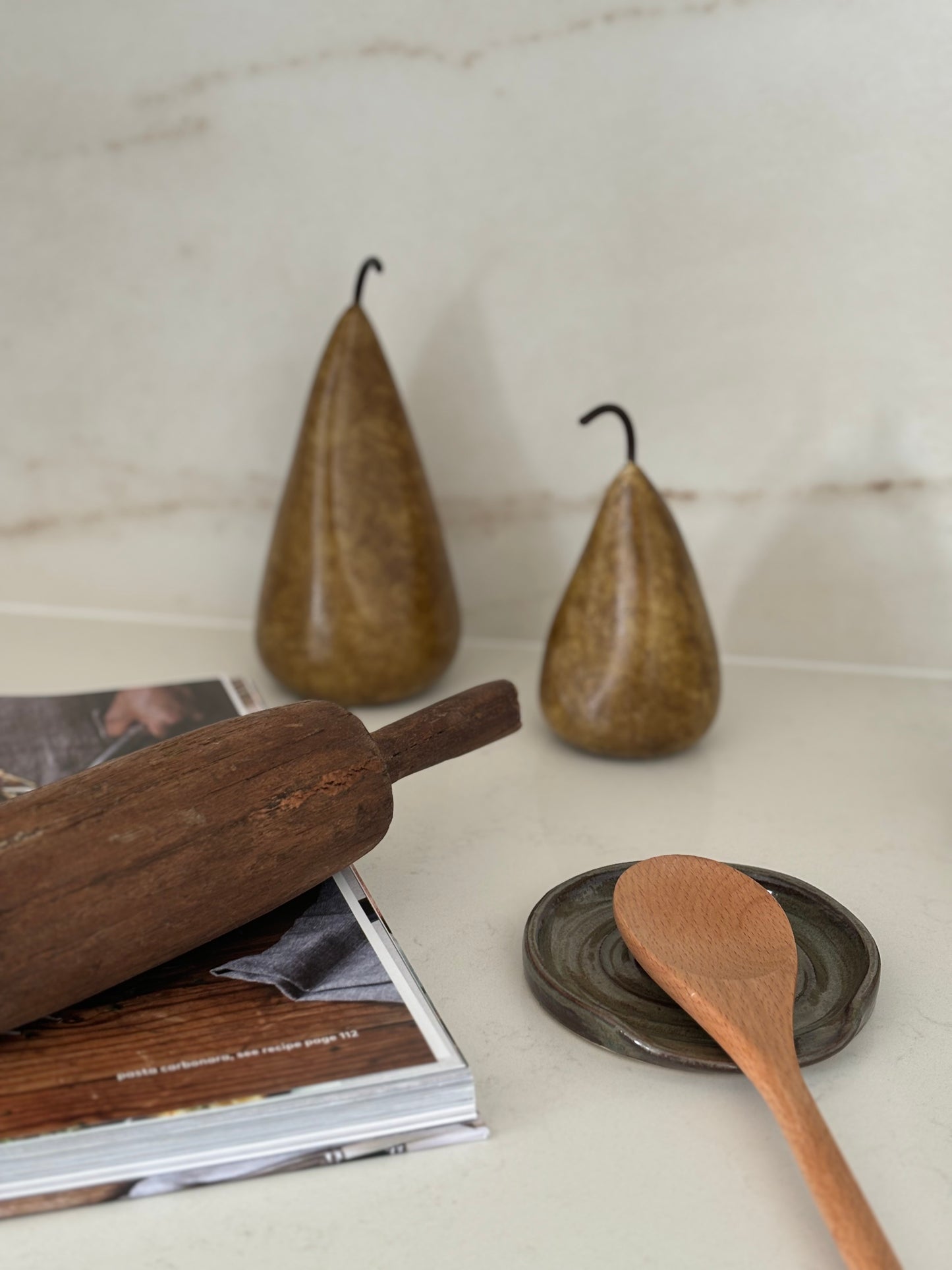 Smokey Green Spoon Rest