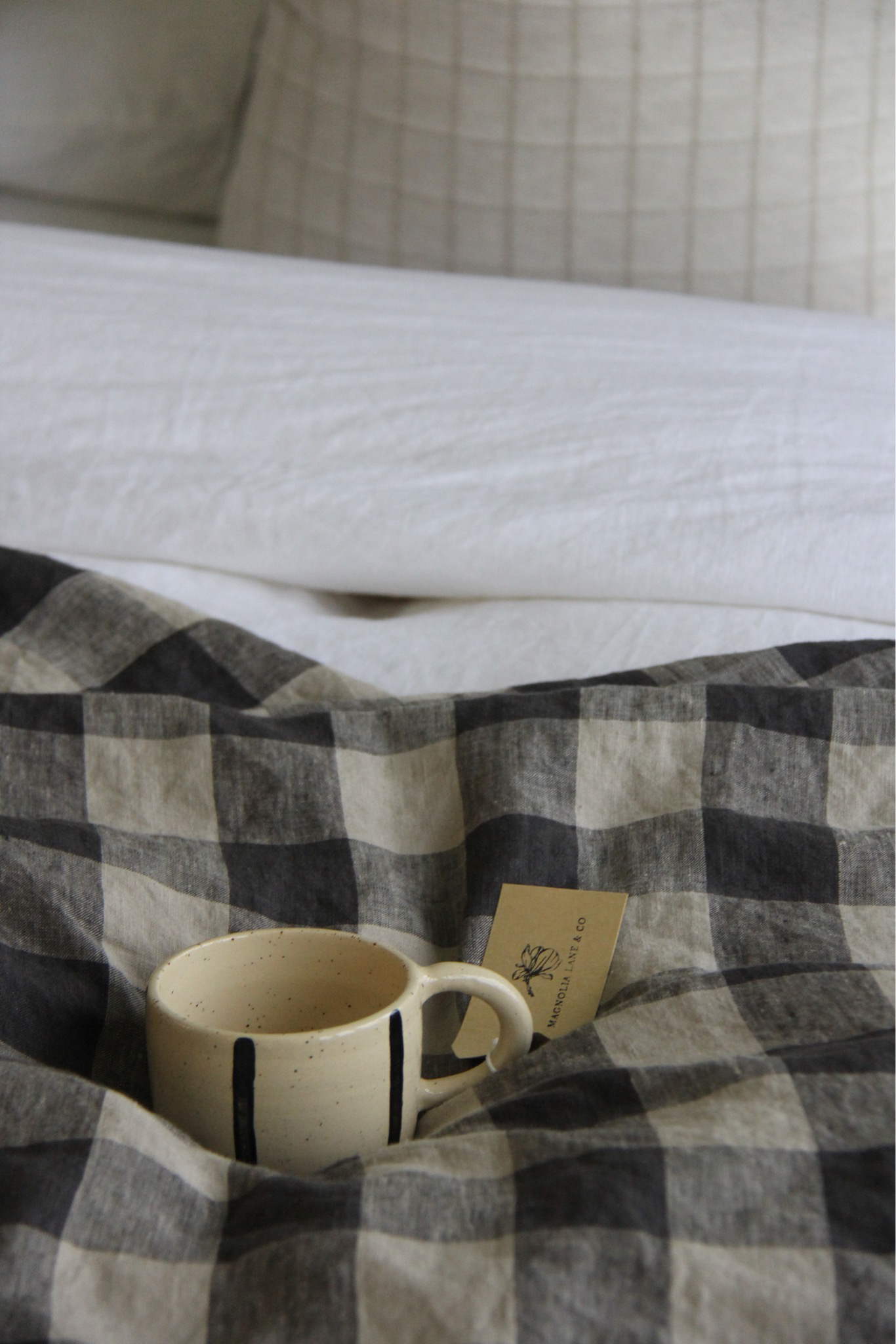 Striped Handled Mug