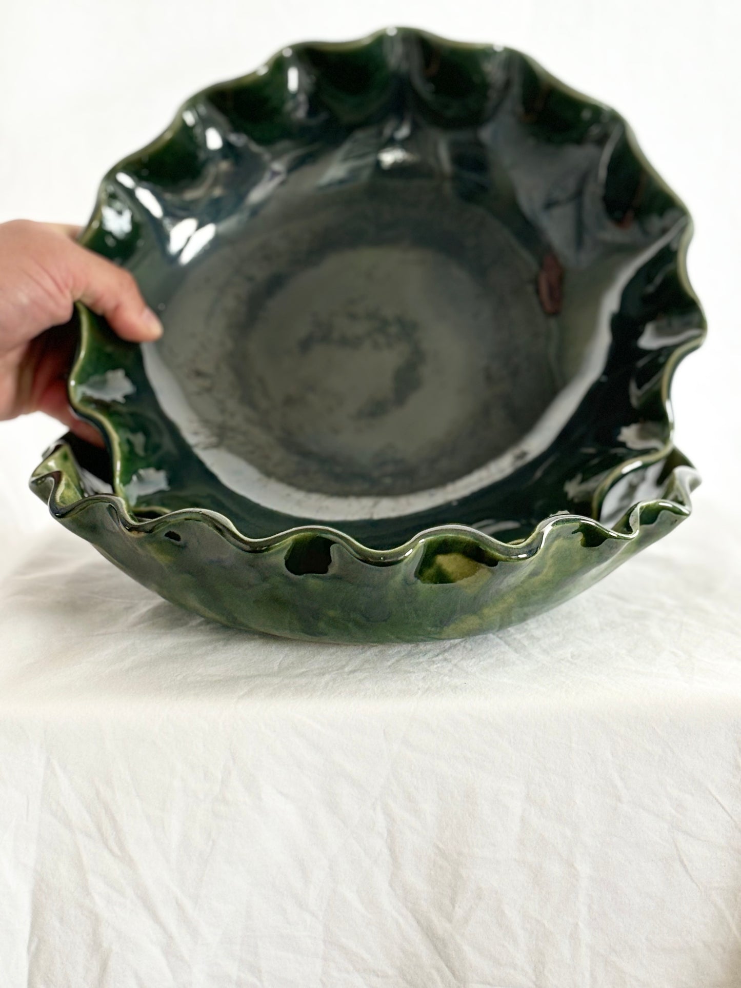 Ruffled Salad Bowl