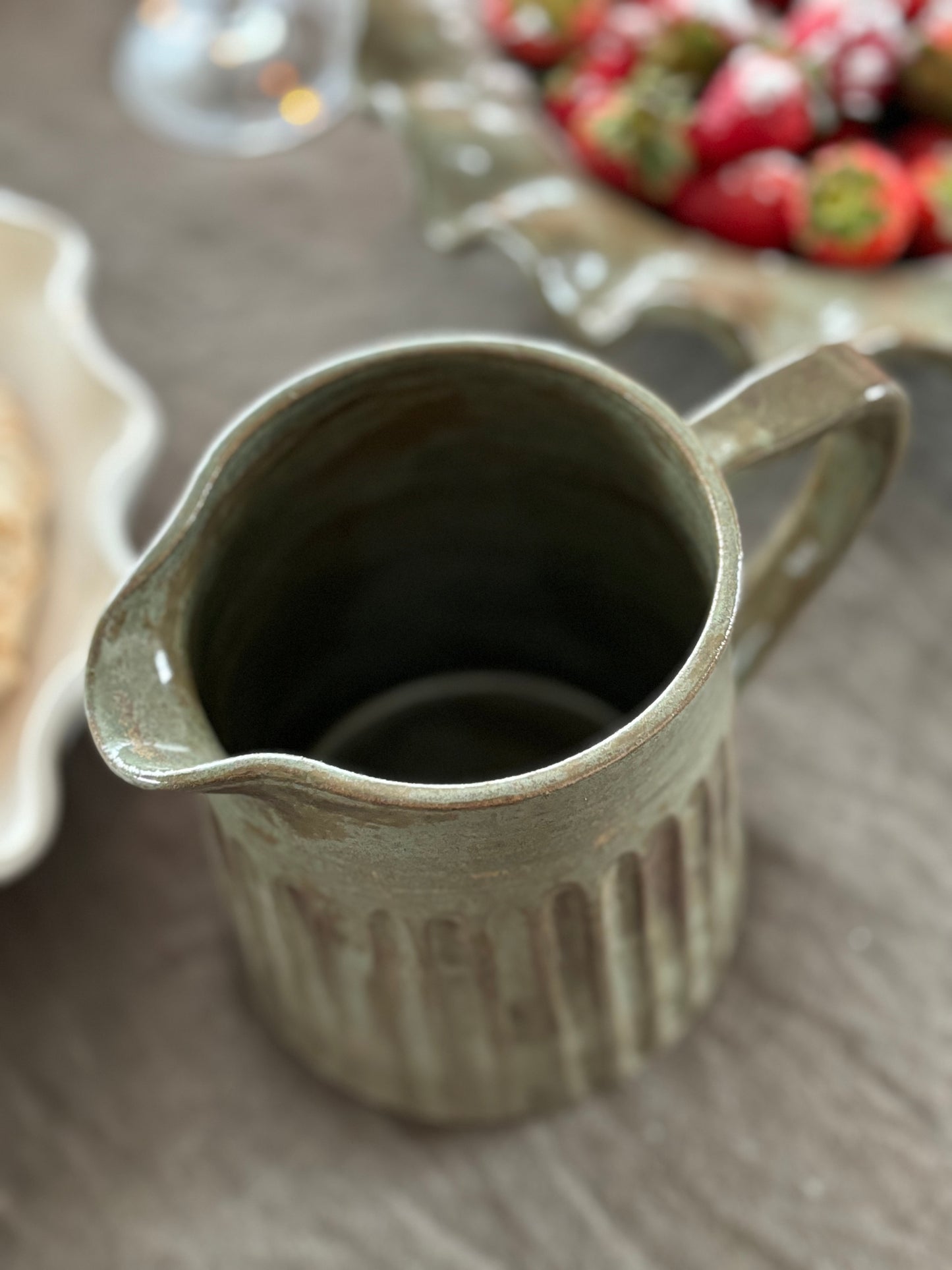 Creamy Green Jug