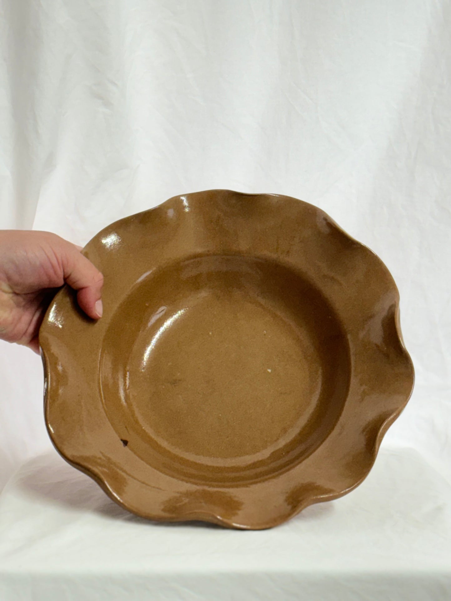 Wavy Pedestal Bowl