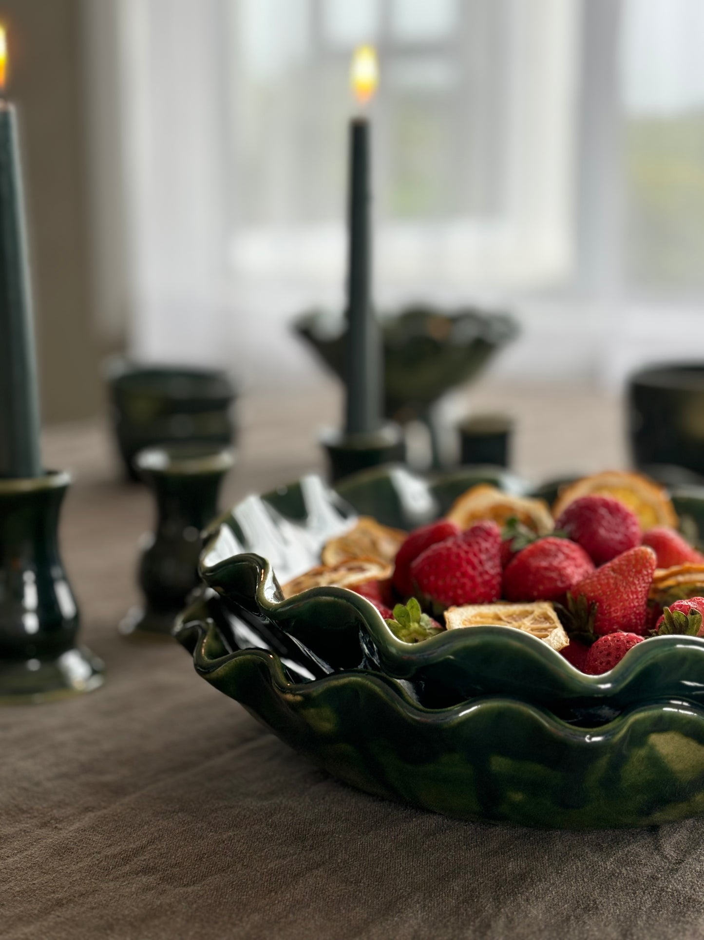Ruffled Salad Bowl