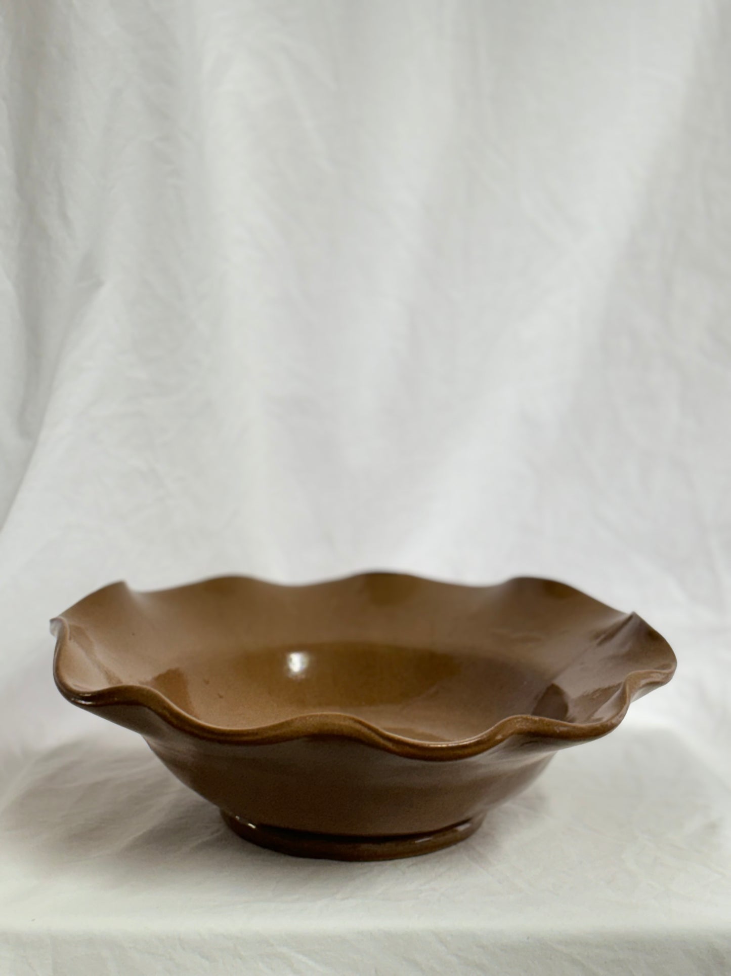 Wavy Pedestal Bowl