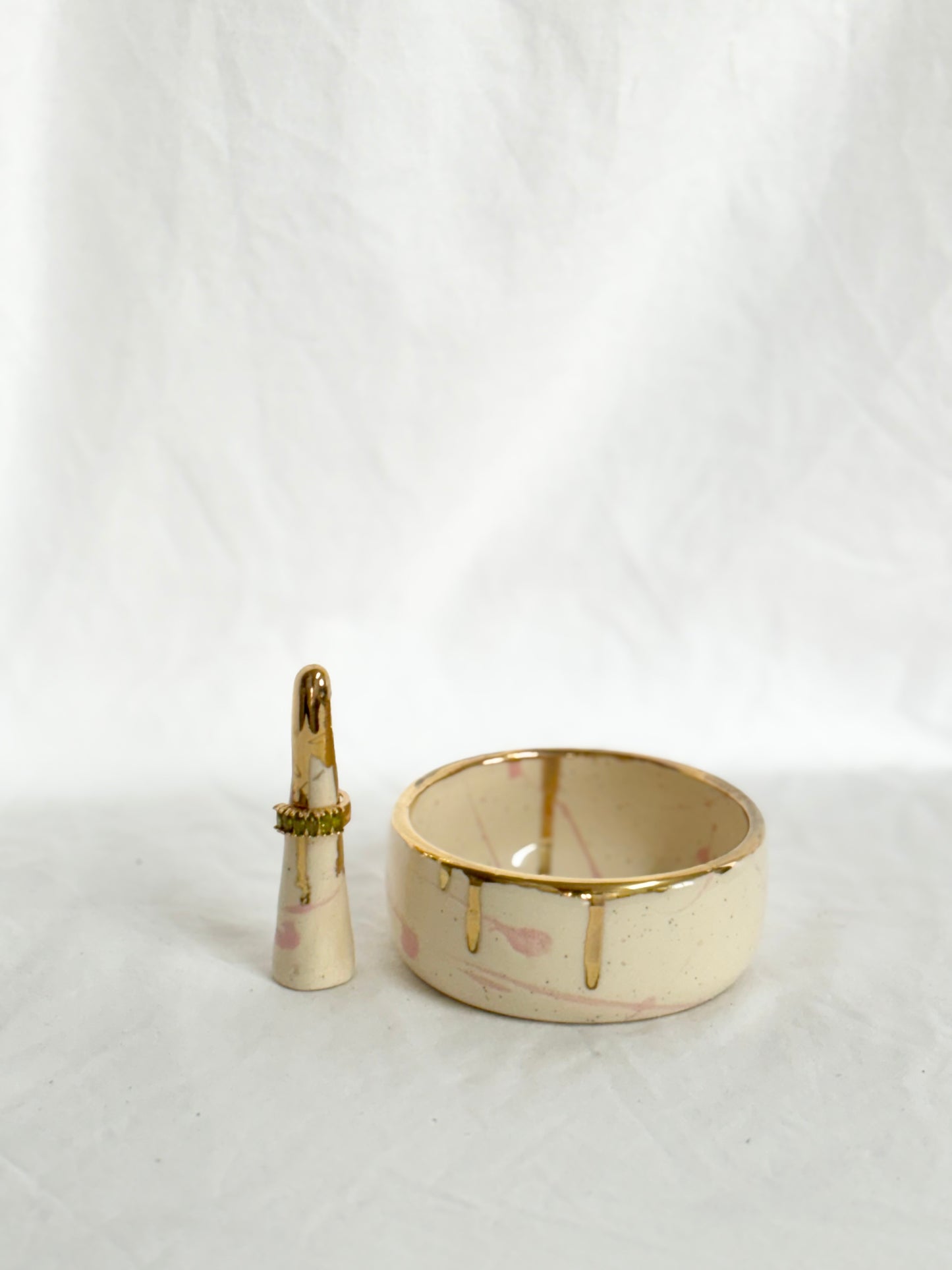 Jewellery Dish & Ring Cone Set