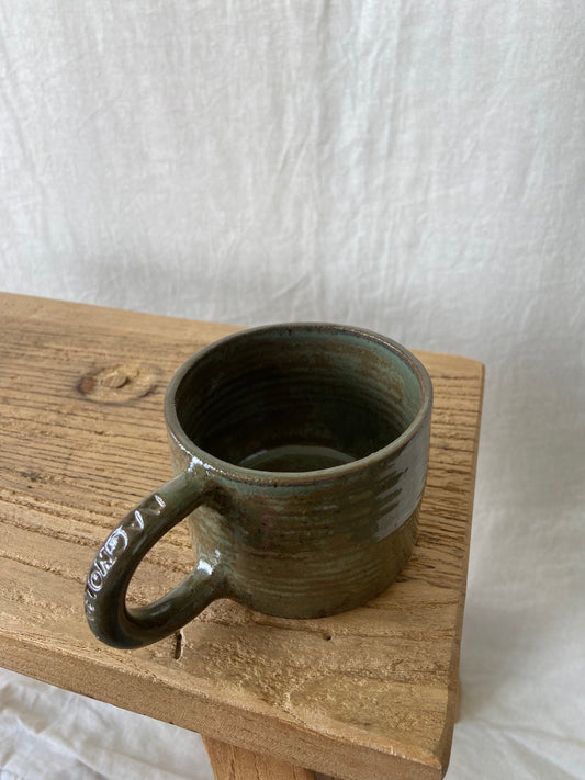 Magnolia Handle Smokey Green Mug