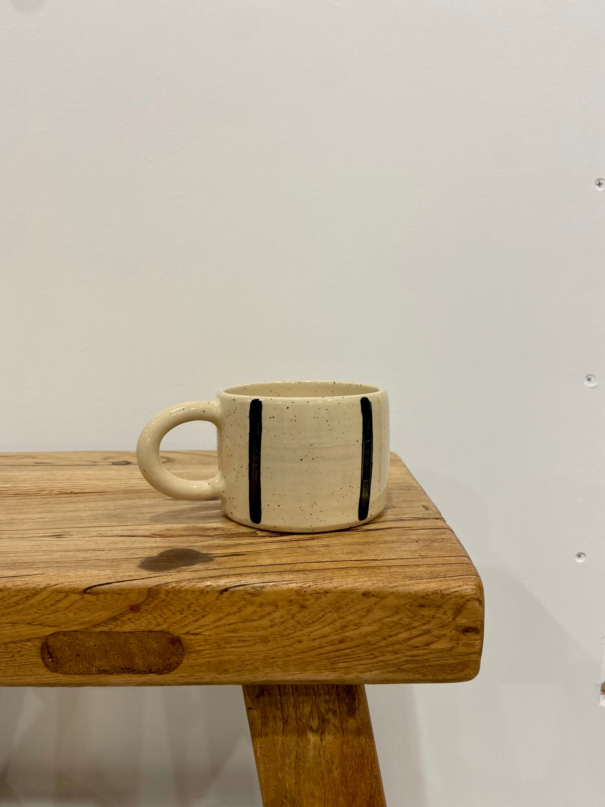 Striped Handled Mug