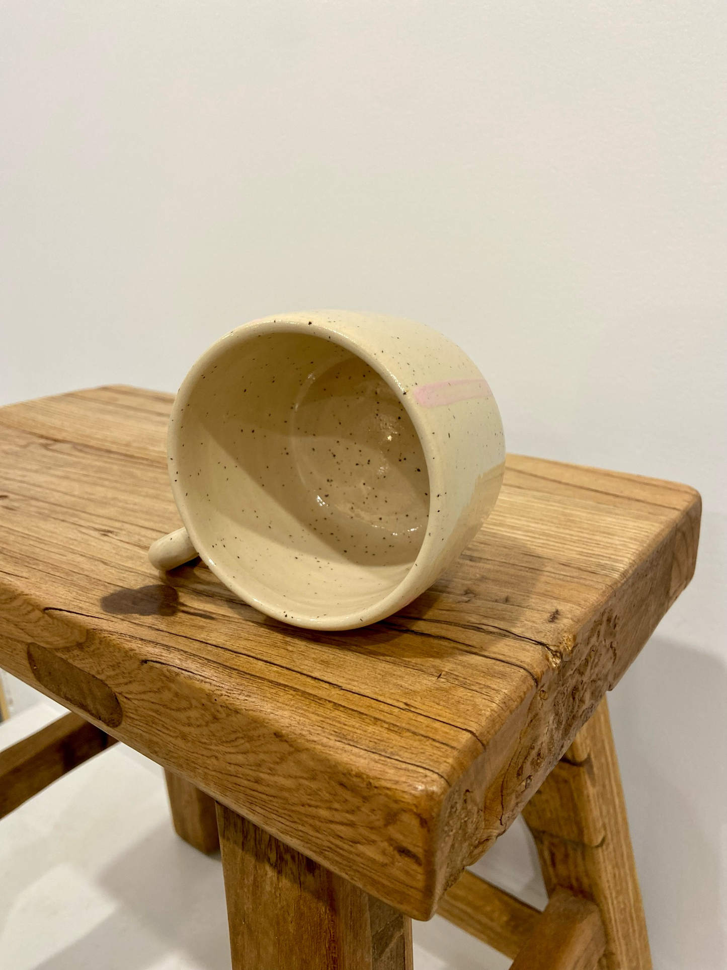 Striped Handled Mug
