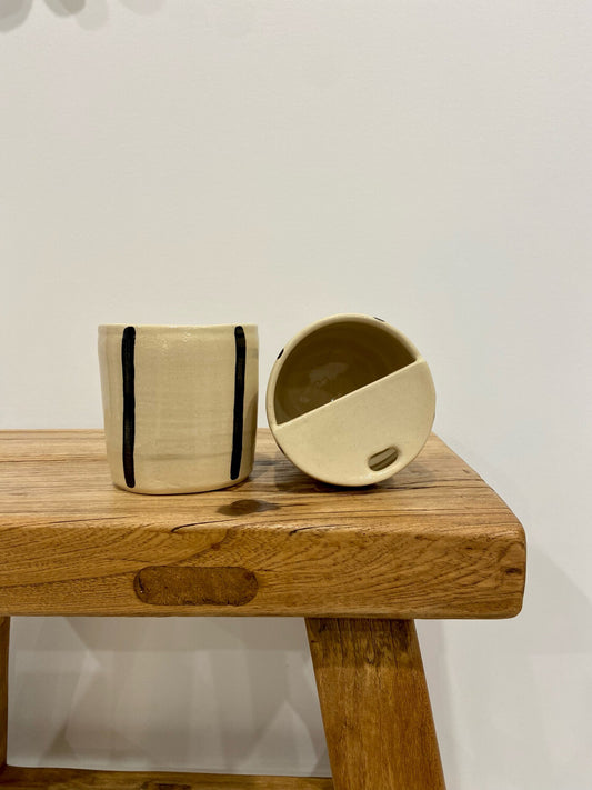 Striped Takeaway Cup